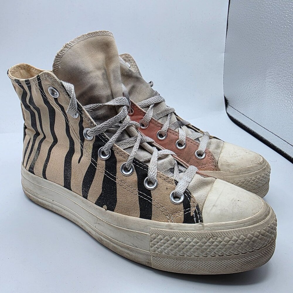 Converse Womens Size 7.5 Brown Pink Sneaker Shoes Casual Walking Outdoors